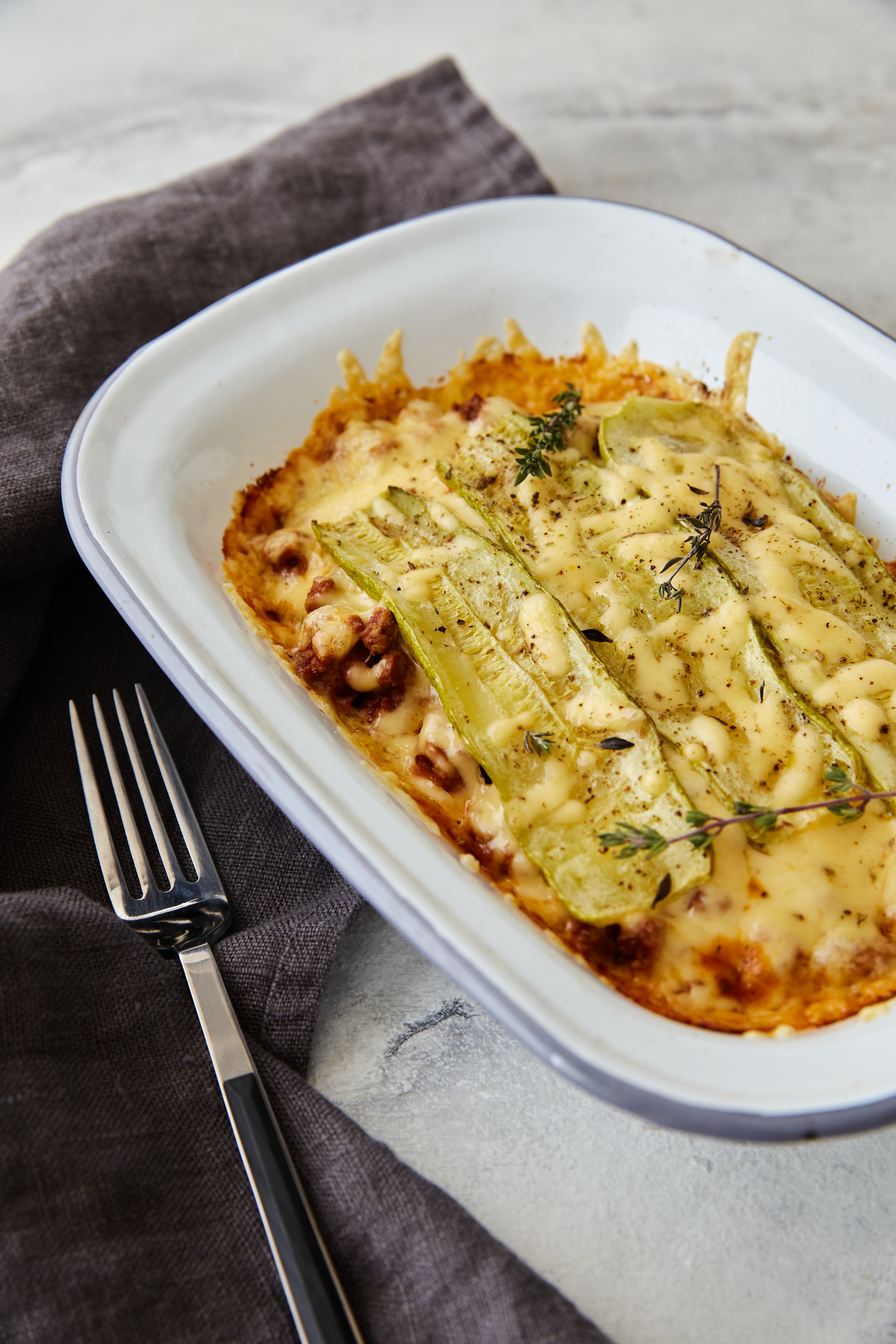 Lasagna de zuchcini sin harina